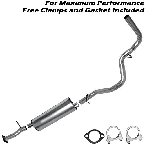 1996-1998 GMC K1500 Pickup 117.5 4.3 5.0 muffler resonator exhaust cat back kit Cat-Back Systems North Eastern Exhaust exh645p3t6a