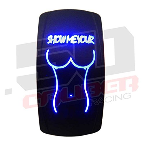 Rocker Switches 50 Caliber Racing Switch On/Off Blue SMYT [5359-A42]