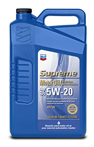 Chevron Supreme 220135474 5W-20 Motor Oil - 1.25 Gallon Motor Oils Chevron Supreme 220135474
