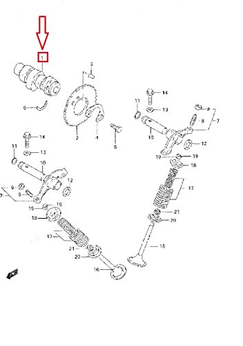 Valve Parts Suzuki 12711-44A01