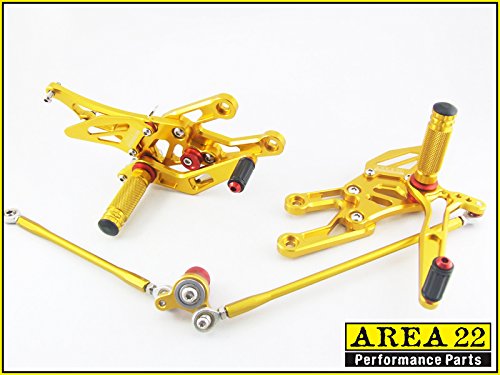 Rearsets Area 22 Performance Parts A22.RS.H160407.Gold