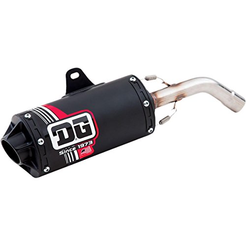 DG Performance V2 Slip-On Muffler - Ceramic Black 14-2124 Mufflers DG Performance 14-2124