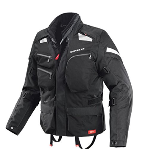 Spidi Sport S.R.L. Voyager 3 Jacket, Distinct Name: Black, Gender: Mens/Unisex, Size: Md, Apparel Material: Textile, Primary Color: Black D116-026-M Jackets & Vests Spidi D116-026-M