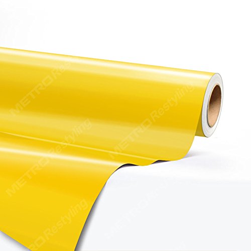 5ft x 50ft (250 Sq/ft) Hexis GLOSS DAFFODIL YELLOW Vinyl Car Wrap Film | HX20123B Decals Hexis HX20123B-5-50