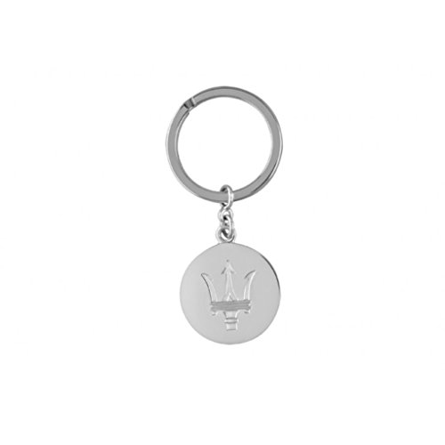 Genuine Maserati Pure Silver Keychain Key Ring Key Chain Key Chains Maserati/Maison Damiani 920003126