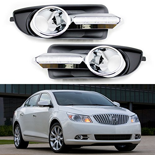 LED Daytime Running Lights DRL Fog Light Lamp Cover for Buick LaCrosse 2010-2013 Bulbs Daytime Running Light A077_Buick LaCrosse