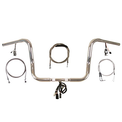 Hill County Customs 1 1/4 Chrome 13 Prewired Ape Hangers Kit for 2007 Harley-Davidson Electra Glide w/Radio, w/Cruise - PW-HC-BB13C-EG07-RC Handlebars Hill Country Customs PW-BB13C-EG07C
