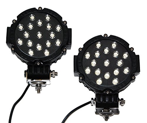 Lighting Nilight 51w black spot light 2pcs