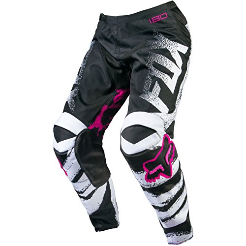 Fox Racing 180 Youth Girls Off-Road Motorcycle Pants - Black/Pink / Large Protective Pants Fox Racing 12343-285-L