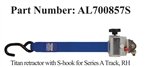 Sure-Lok TITAN A-Track Retractor PN: AL700857S Securing Straps Sure-Lok AL700857S