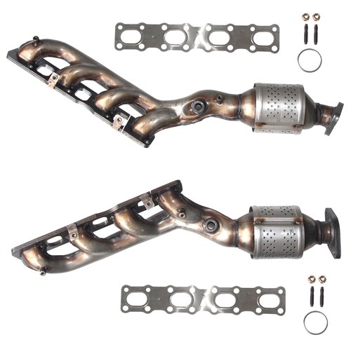 2006 Nissan Pathfinder 5.6 V8 Catalytic Converter Manifold Set : Front LHS Radiator, Rear RHS Firewall - Not For California Emission Vehicles Catalytic Converters BESTANDFOX 60-2005-P.06