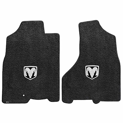 2009-2011 Dodge Ram 1500 Extended Quad Cab Dark Slate Ultimat Floor Mats Set w/ Silver Horns Logo Custom Fit Lloyd Mats 600055 1-DAY