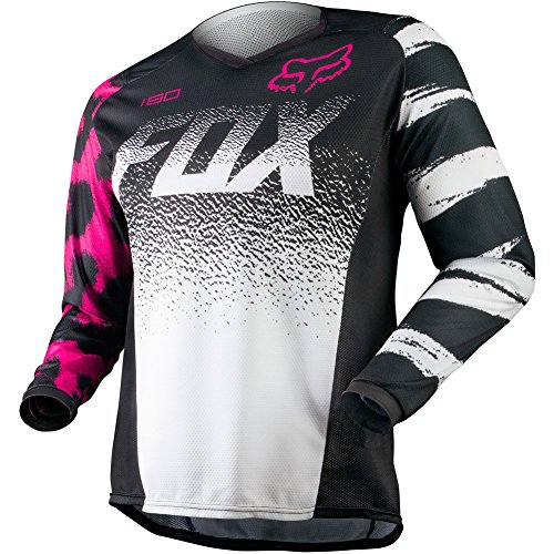 Fox Racing 180 Kids Girls MotoX Motorcycle Jerseys - Black/Pink / Small Jerseys Fox Racing 12344-285-S