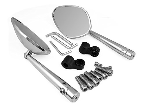 Motorcycle Parts street fighter Silver Left & Right Rearview Rear View Side Mirror Universal Fit For Ducati MS4/MS4R 2001 2002 2003 2004 2005 2006 (DC-80/DB-80) Mirrors Meizhoushi MZS201-MTP14-07-151-C001
