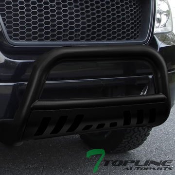 MATTE BLK BULL BAR BRUSH PUSH BUMPER GRILL GRILLE GUARD 07-14 TOYOTA FJ CRUISER Bumper Guards Topline_autopart bghd-fj07-mb-001