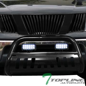 Bumper Guards Topline_autopart bghd-fron05-bk+flbw-12cree-lb-whx2-001