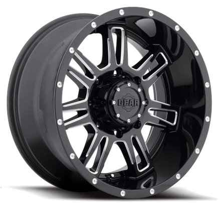 Gear Alloy Challenger 20 Black Wheel / Rim 6x135 & 6x5.5 with a 0mm Offset and a 108 Hub Bore. Partnumber 737BM-2096800 Car Gear Alloy 737BM-2096800