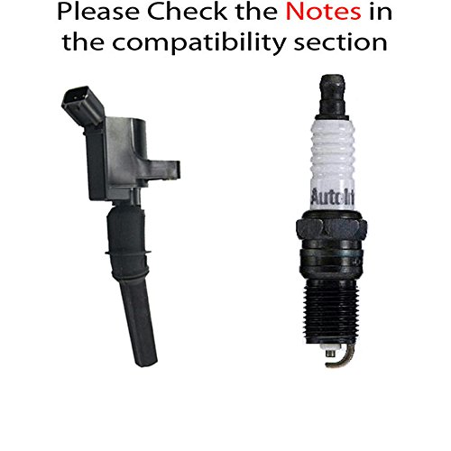 Ford and Lincoln Vehicles Ignition Coil and Autolite Copper Spark Plug Coils Volts Coil fd503 + autolite 103