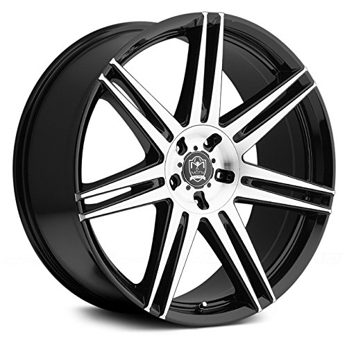 Motiv 414MB MODENA Mirror Machined Face with Gloss Black Accents Wheel - (18X8) Car Motiv 414MB-8800742