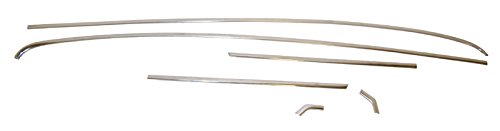 68-69 Chevelle (Coupe) Drip Rail Molding Set Tops & Roofs Auto Metal Direct 630-3468-S