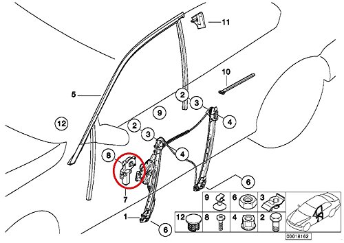 Power Window Motors BMW 67628362064