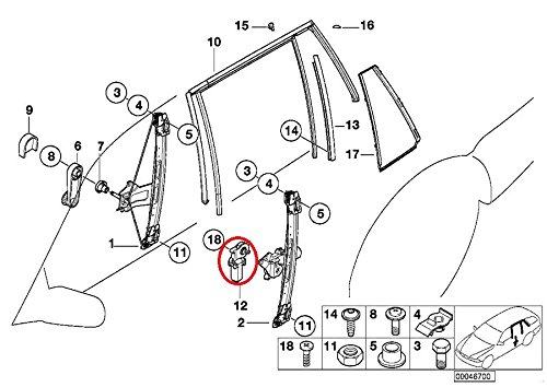 Power Window Motors BMW 67628362065