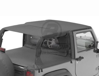 Bestop Bikini Top Combo for Jeep Wrangler JK 2 Dr 2010-14 - Includes Bestop Header Safari Bikini # 52583-35 & Windshield Channel # 51243-01 Tops & Roofs Bestop 52583-35 / 51243-01