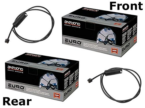 BMW e36 x-Conv Brake Pad KIT Front+Rear CERAMIC Akebono Pads+Sensors Brake Pads Euromotives 67102491567