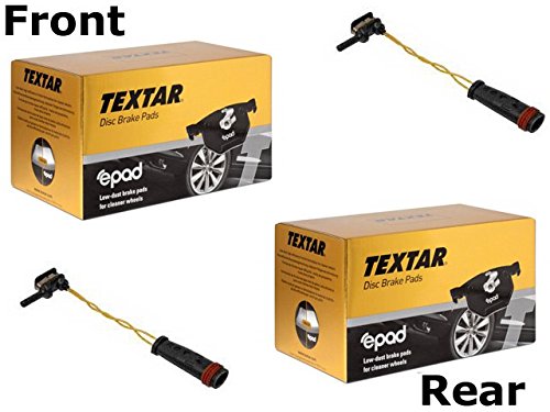 Mercedes w203 Brake Pad KIT Front+Rear CERAMIC Textar Pads+Sensors Brake Pads TEXTAR EPAD CERAMIC 15563229922