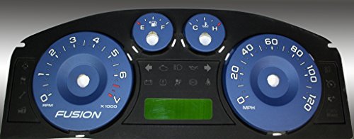 US Speedo FUS064 - Daytona Edition Gauge Faces - Blue / Green Night - All Models - for: Ford Fusion Dash Accents US Speedo FUS064