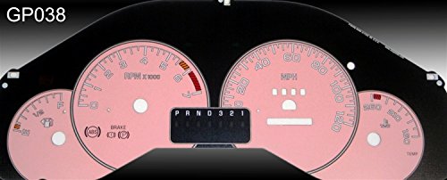 US Speedo GP038 - Daytona Edition Gauge Faces - Orange / Red Night - 120 MPH - for: Pontiac Grand Prix Se, Gt, Gtp Dash Accents US Speedo GP038