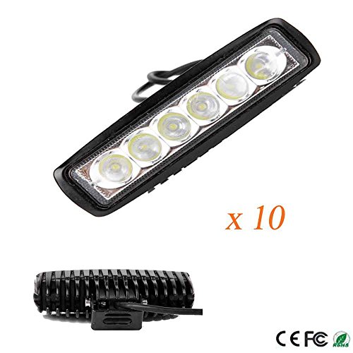 LED & Neon Lights EVERGROW LED-CAR-18W-SPOT-10P