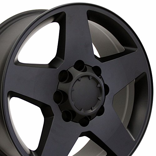 20 Fits Chevrolet - Silverado Style Replica Wheel - Matte Black 20x8.5 Car OE Wheels LLC 9482437