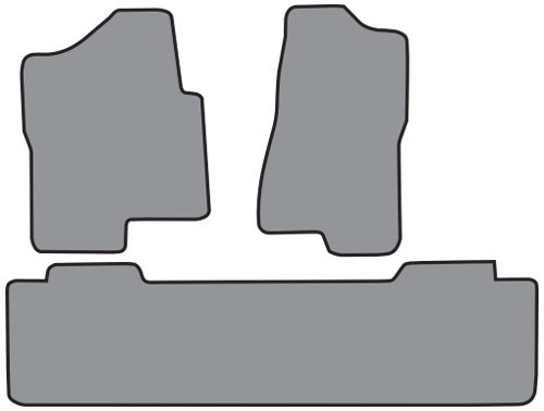 2007 GMC Sierra 2500 HD 3pc Complete Floor Mat - 1251 Almond / No Logo Custom Fit Factory Fit - ACC 20037-160-1040000000