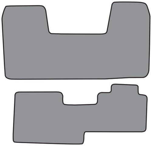 1999-2000 Chevrolet K2500 2pc Complete Floor Mats - 9577 Medium Dark Oak / #11 Chevy Bowtie Custom Fit Factory Fit - ACC 19992-160-1151113100