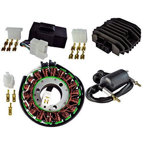Generator Stator Regulator Rectifier CDI Box And External Ignition Coil Kit For Kawasaki KLF 300 Bayou 1986-1987 Stators Mister Electrical Z190-0068N