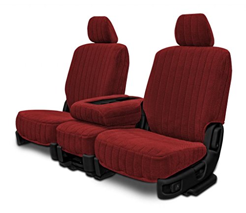 Custom Seat Covers - Dodge Ram 40-20-40 Style - Burgundy Madrid Fabric Accessories Seat Covers Unlimited S2946TMMadridBurgundy