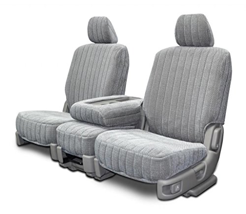 Custom Fit Seats Covers - Toyota Tundra Low Back Style - Silver Madrid Fabric Accessories Seat Covers Unlimited S3750TMMadridSilver