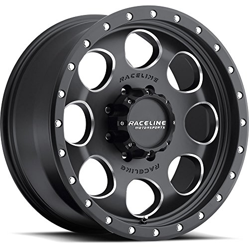 Raceline Havoc 20 Black Wheel / Rim 5x5.5 with a 18mm Offset and a 106.5 Hub Bore. Partnumber 925M-29055+18 Car Raceline 925M-29055+18