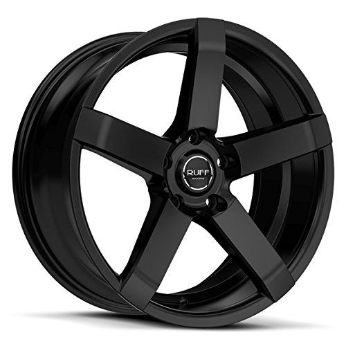 Ruff R956 22 Black Wheel / Rim 5x4.5 with a 40mm Offset and a 73.1 Hub Bore. Partnumber R956MM5F40V73 Car Ruff R956MM5F40V73