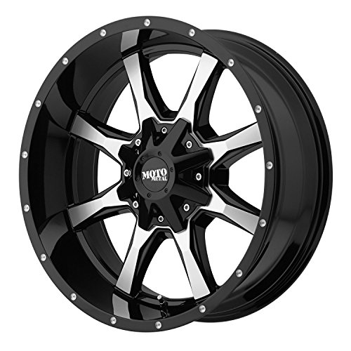 Moto Metal MO97029000300 MO970 20x9 GLOSS BLACK with MILLED ACCENTS (0mm) Car Moto Metal MO97029000300