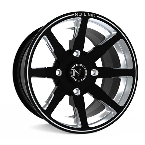 No Limit AG3601PL 14x6 Octane ATV Wheel in Positive Line Style for Kawaski - Gloss Black ATV & UTV No Limit AG3601PL