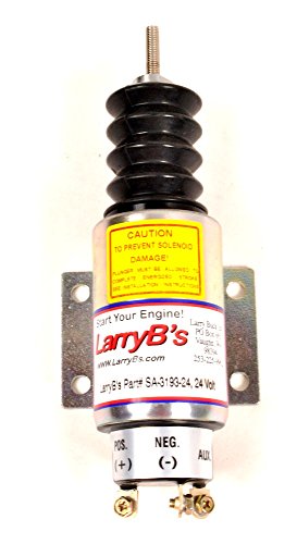 LarryB's Syncro Start Fuel Shutdown Solenoid, SA-3193-24, 2003-24E2U1B2A, 24 Volt Engine Parts LarryB's SA-3193-24