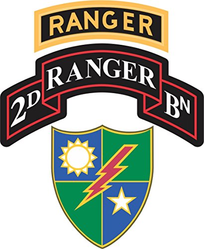 2nd Battalion, 75th Ranger Regiment With Ranger Tab 5.5 Inch Decal Bumper Stickers, Decals & Magnets MilitaryBest DLTCA065_B
