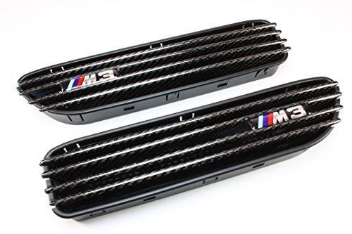 B2 BW-SG04BN BMW E46 M3 Real Carbon Fiber Side Fender Grille Grill Vent Grilles & Grille Guards B2 BW-SG04BN
