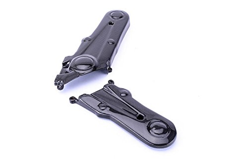 Bestem CBDU-696-BLC-M Carbon Fiber Cam Belt Covers for Ducati Monster 696 796 Hypermotard 796 Engine Bestem CBDU-696-BLC-M