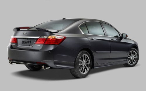 2013 2014 Honda Accord 4dr Factory Style Lighted Spoiler (Modern Steel Metallic NH797M) Body Spoiler Authority SA-314L
