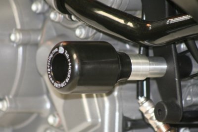 R&G (Classic style) Frame Sliders (lower) - KTM 990/990R Super Duke, 990SM '08- & 950 Supermoto Frame Sliders R&G Racing CP0154BL