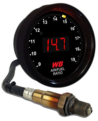 APSX D2 Digital Wideband O2 Air Fuel Ratio Controller All-in-One Gauge (Red) Air & Fuel Ratio APSX D2_BG