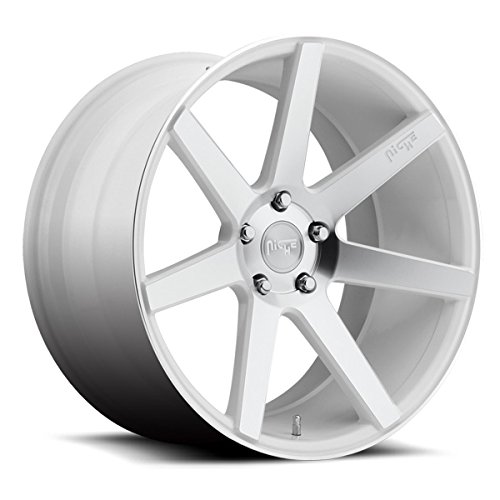 Niche M151 Verona 19x9.5 5x112 +35mm Gloss White/Machined Face Wheel Rim Car Niche M151199543+35